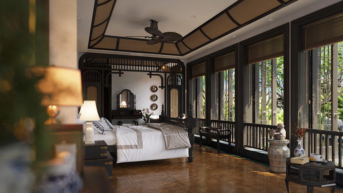Retreat Interior with Indochine style