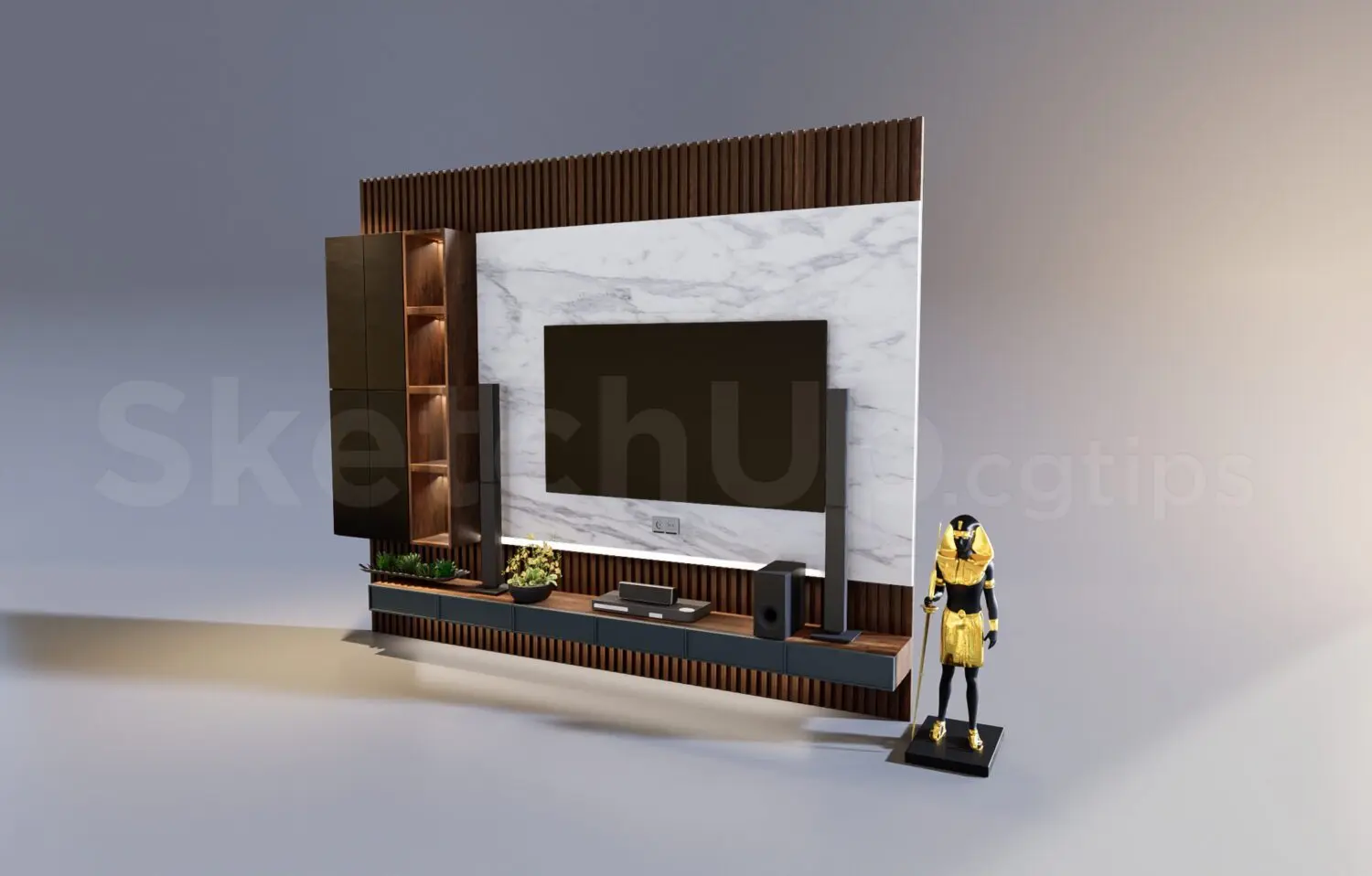 TV Cabinet — preview 1 (cgtips, CC0)