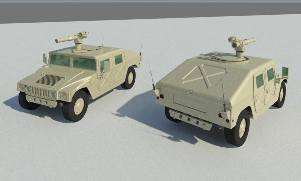 Military Humvee with TOW