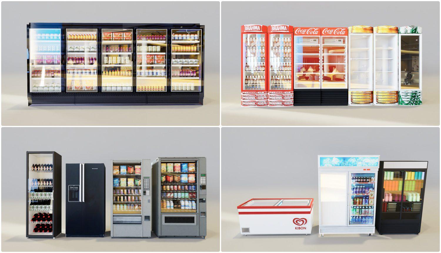 Supermarket Fridge Showcase