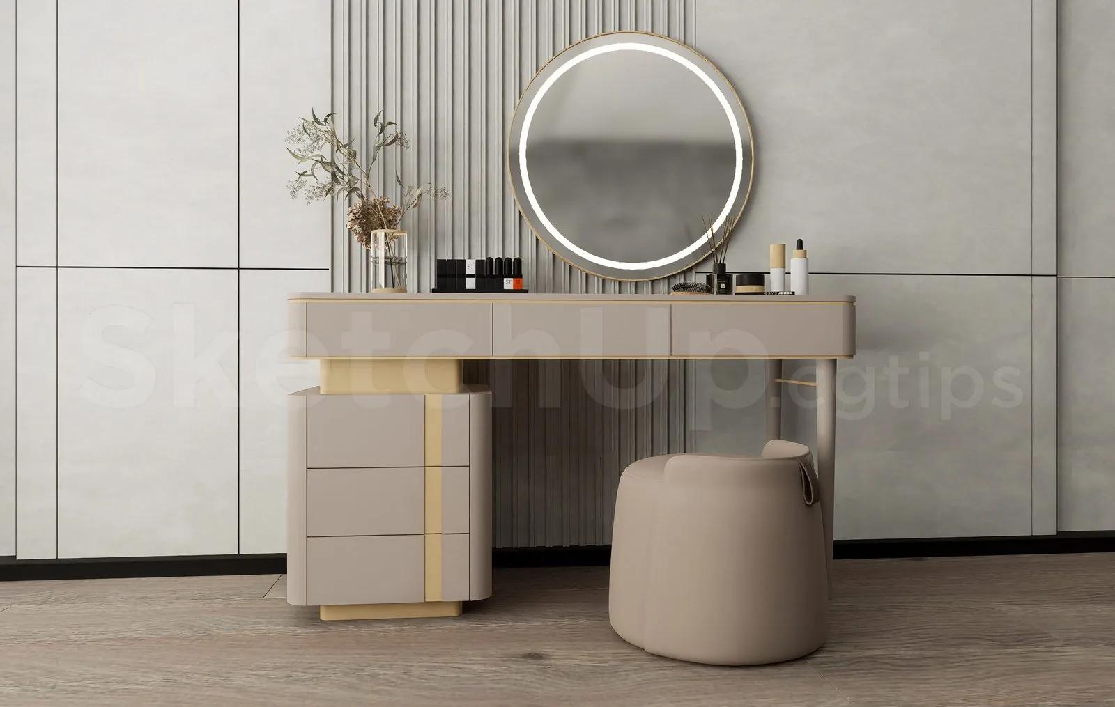 Makeup Table 3D Model for SketchUp