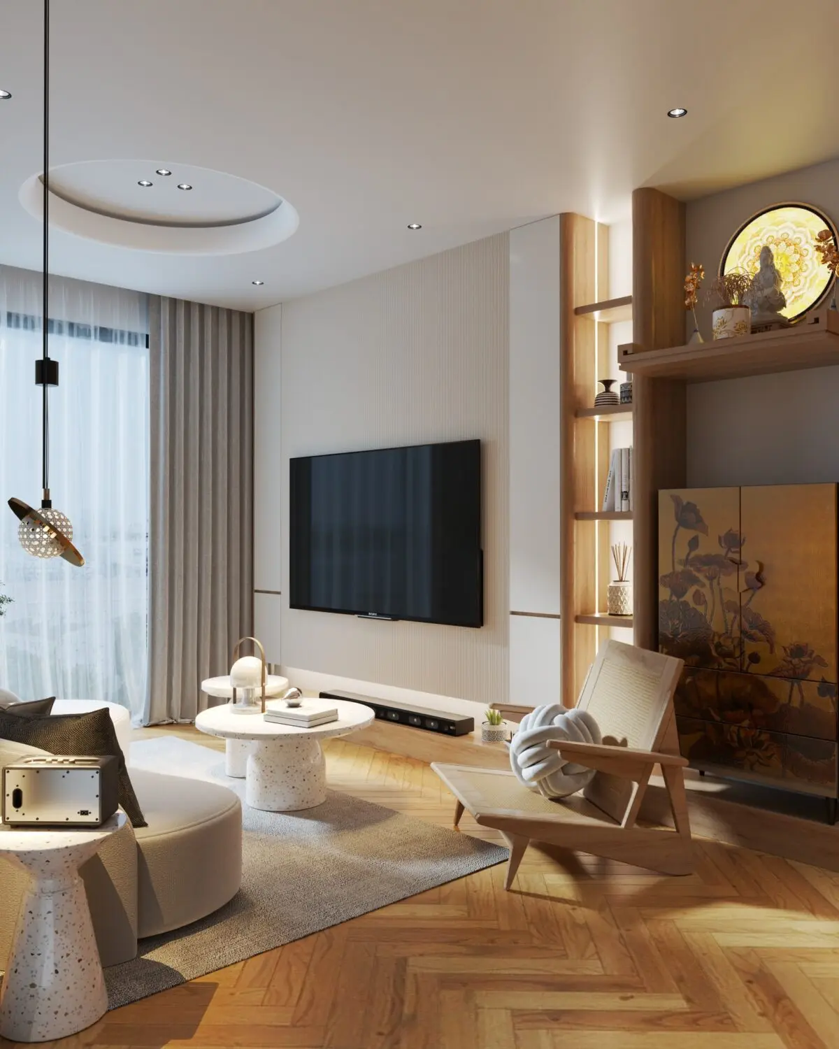 Living Room – Kitchen Interior