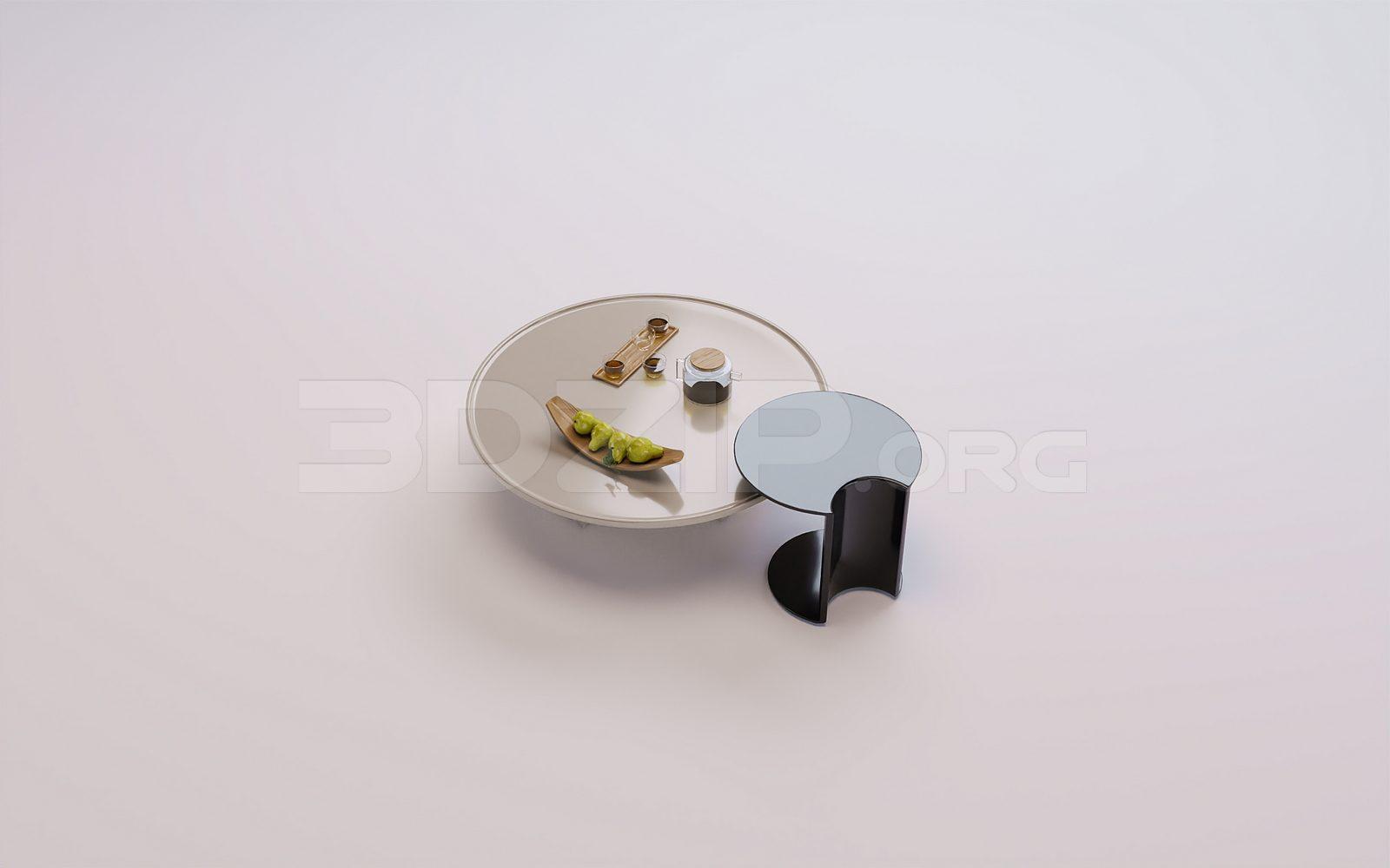 Tea Table Model for Interior Design