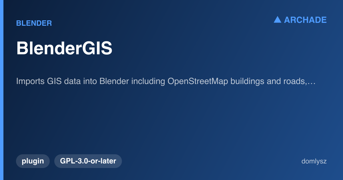 BlenderGIS