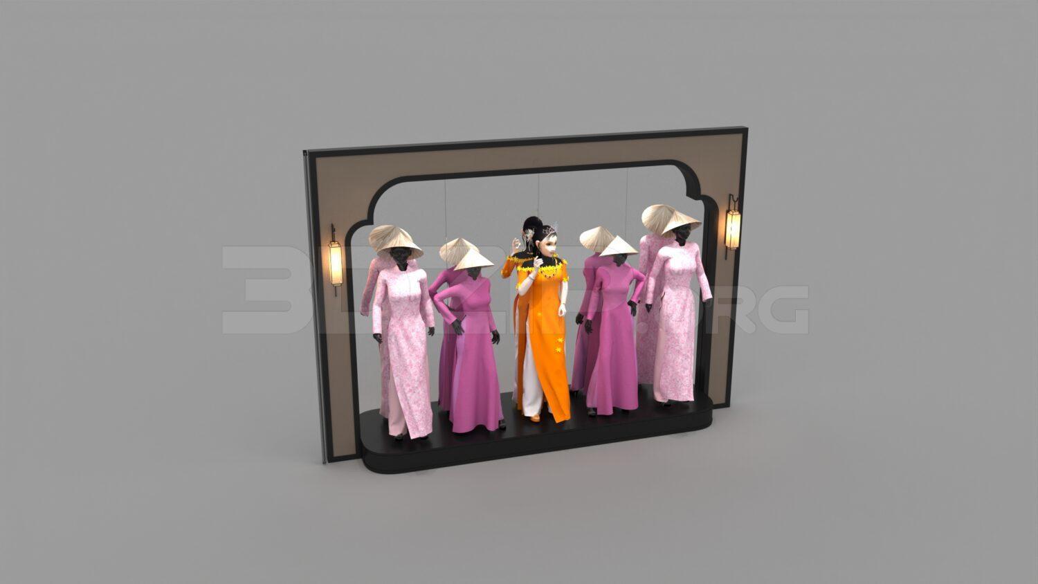 Áo Dài Model 3 studio