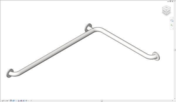 ADA Corner Grab Rail for Toilet
