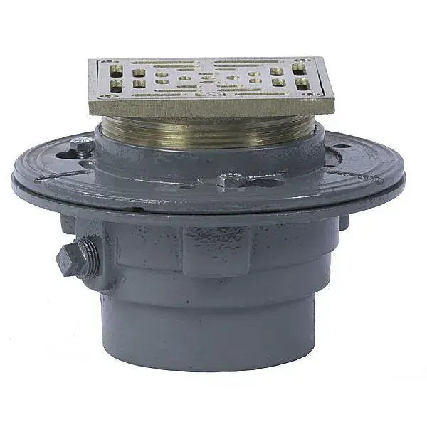 Floor Drain with Square Heavy Duty Strainer - FD-100-L