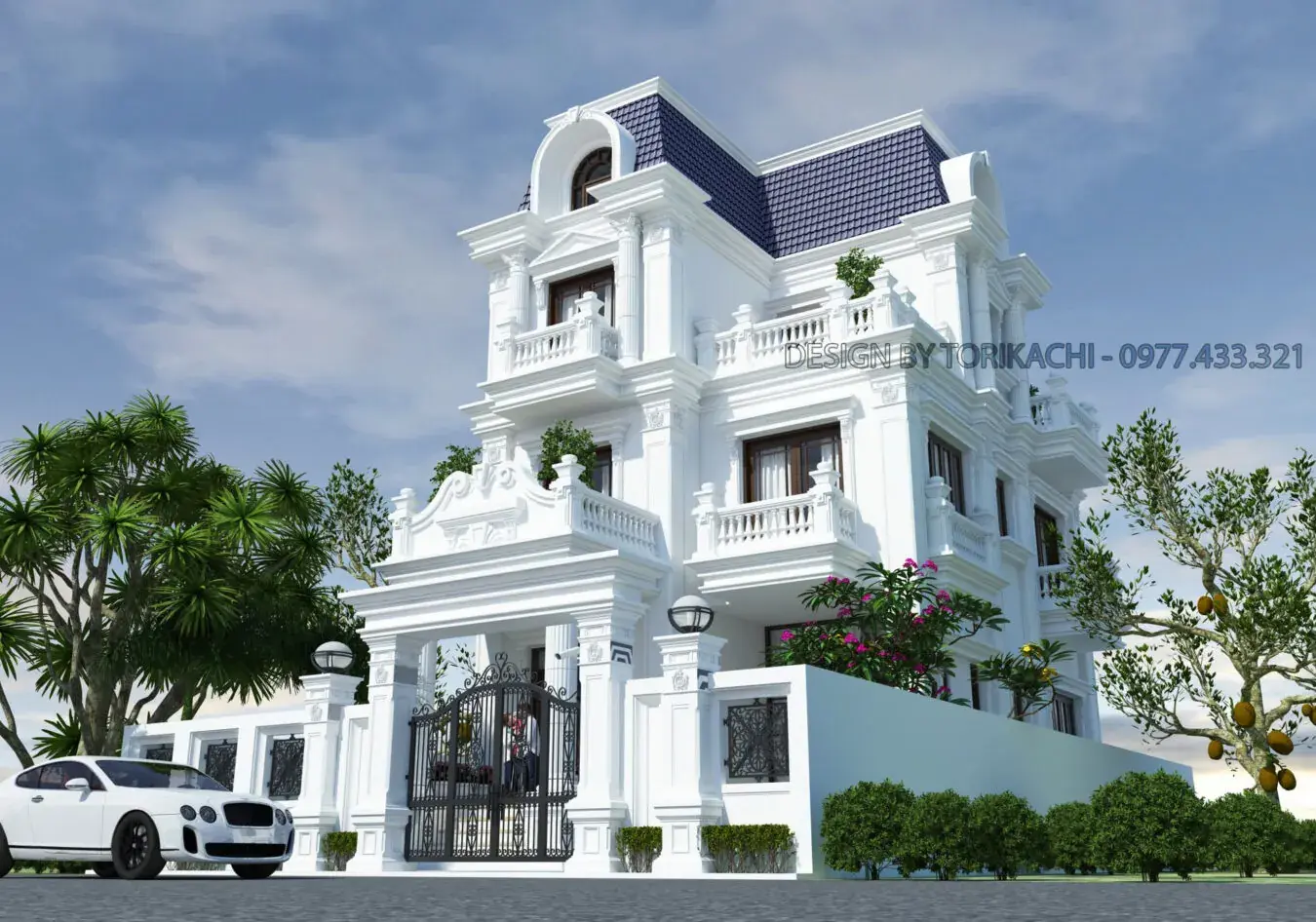 Exterior Villa Scene
