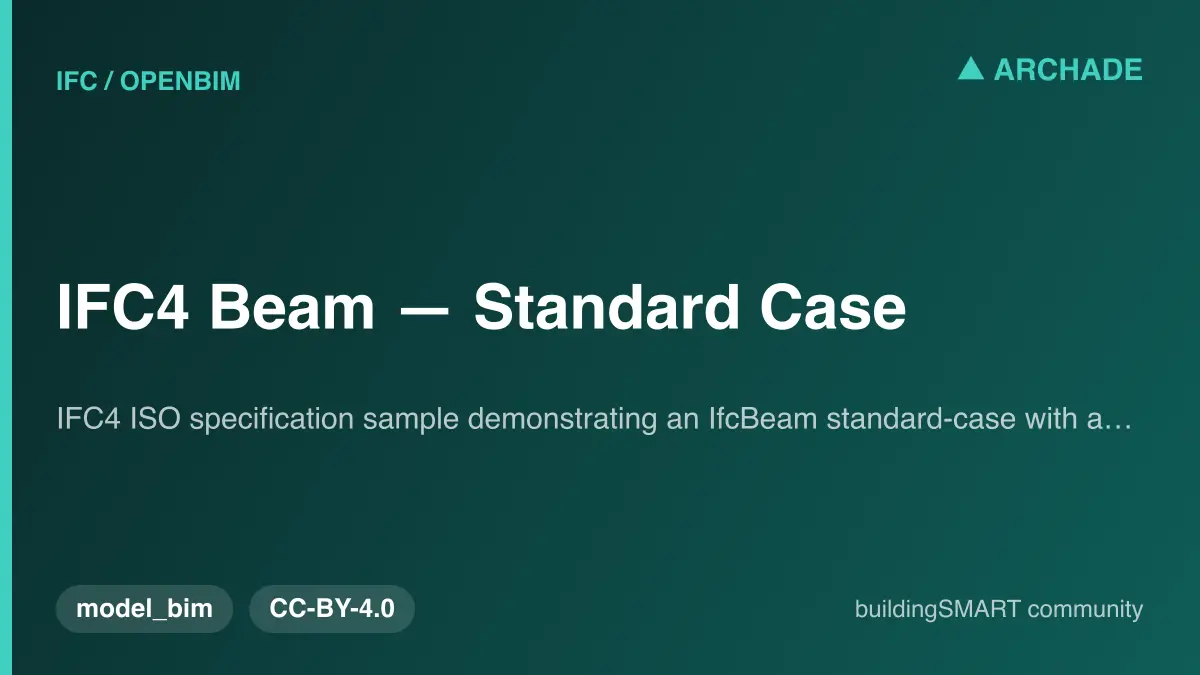 IFC4 Beam — Standard Case