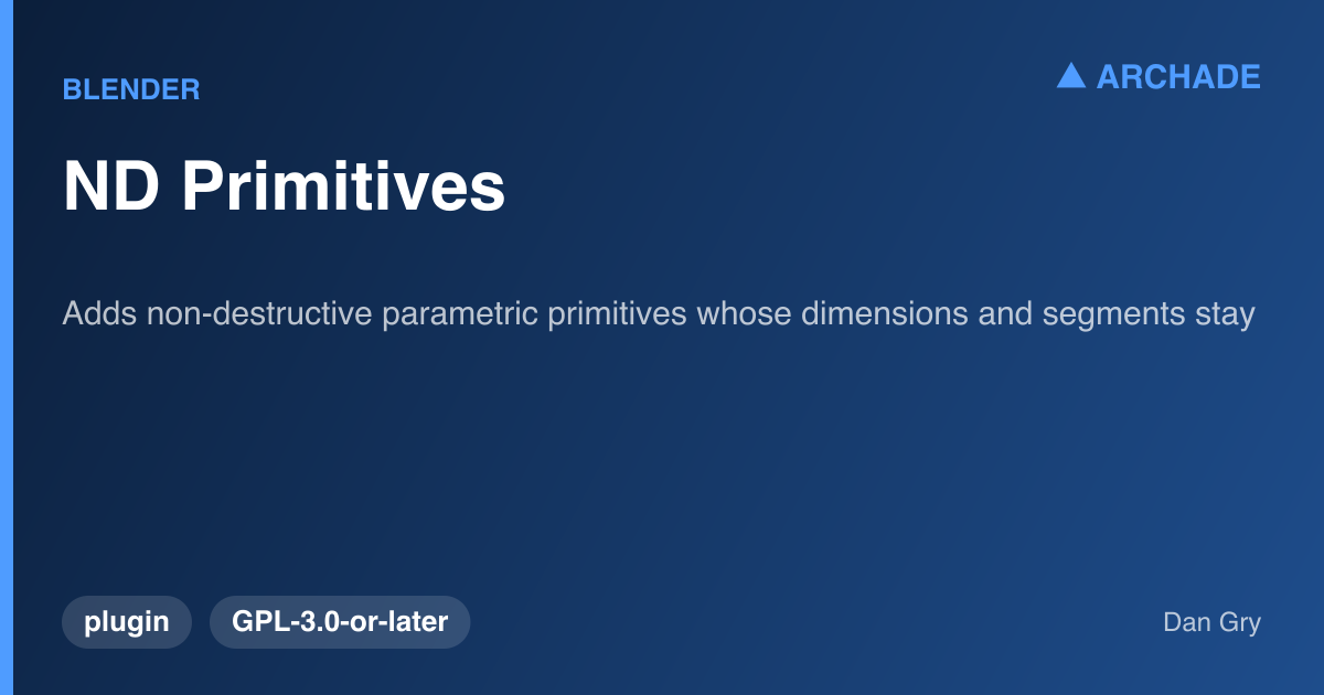 ND Primitives