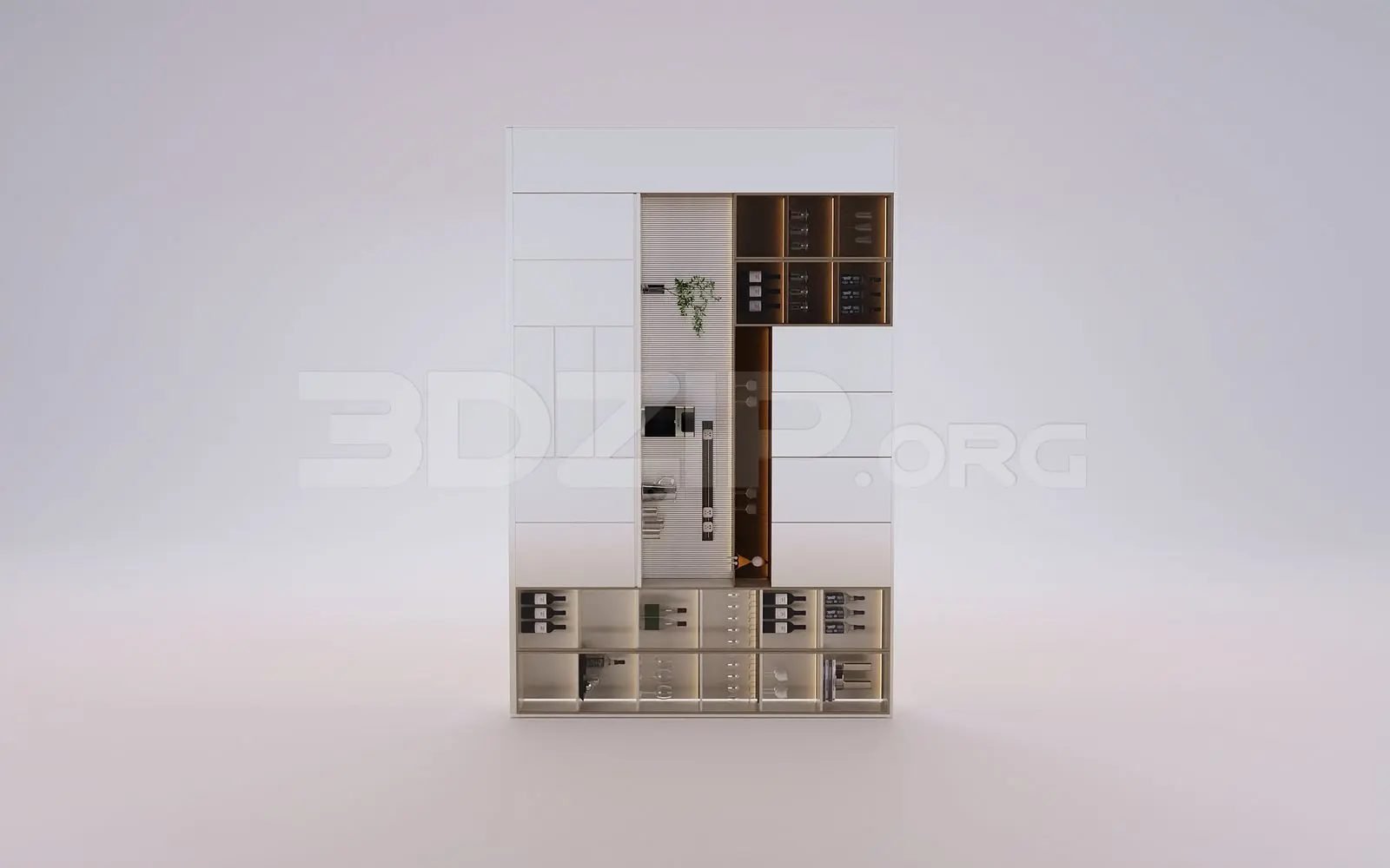 Wine Cabinet — preview 1 (3dzip)