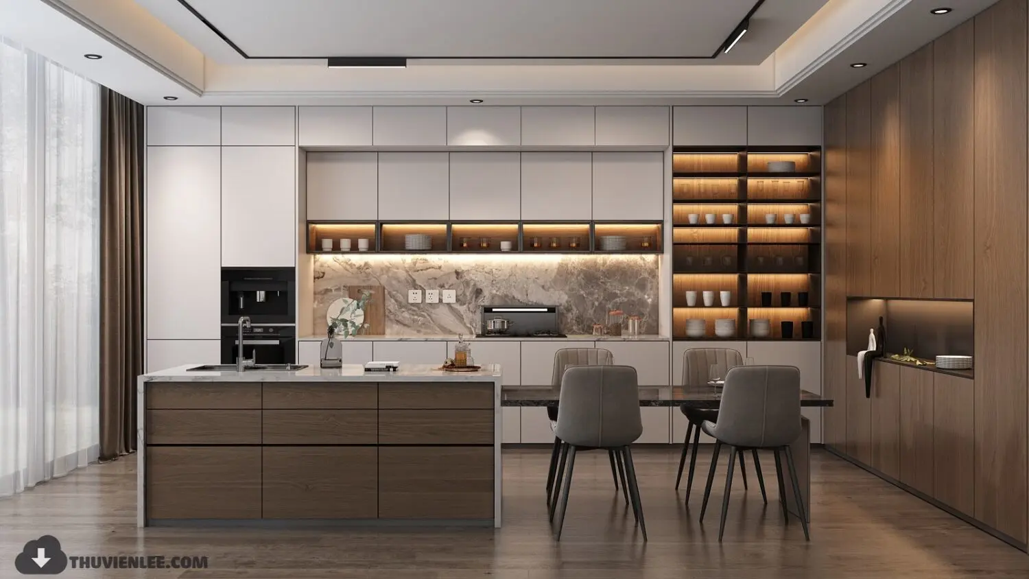 Kitchen — preview 1, by Huy Hieu Lee (3dzip)