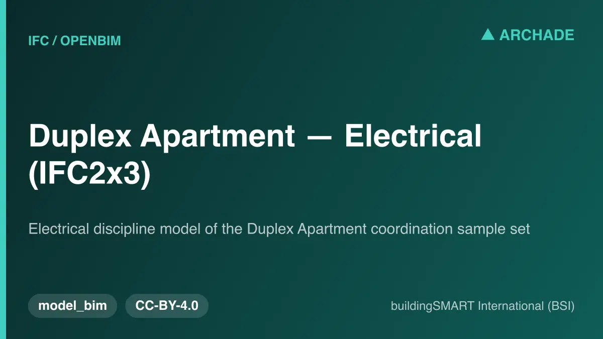 Duplex Apartment — Electrical (IFC2x3)