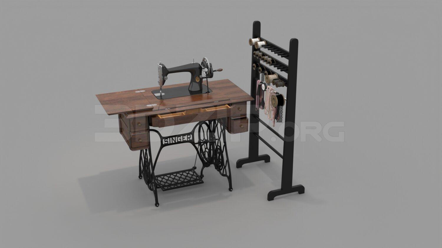 Sewing Machine Model 3 studio