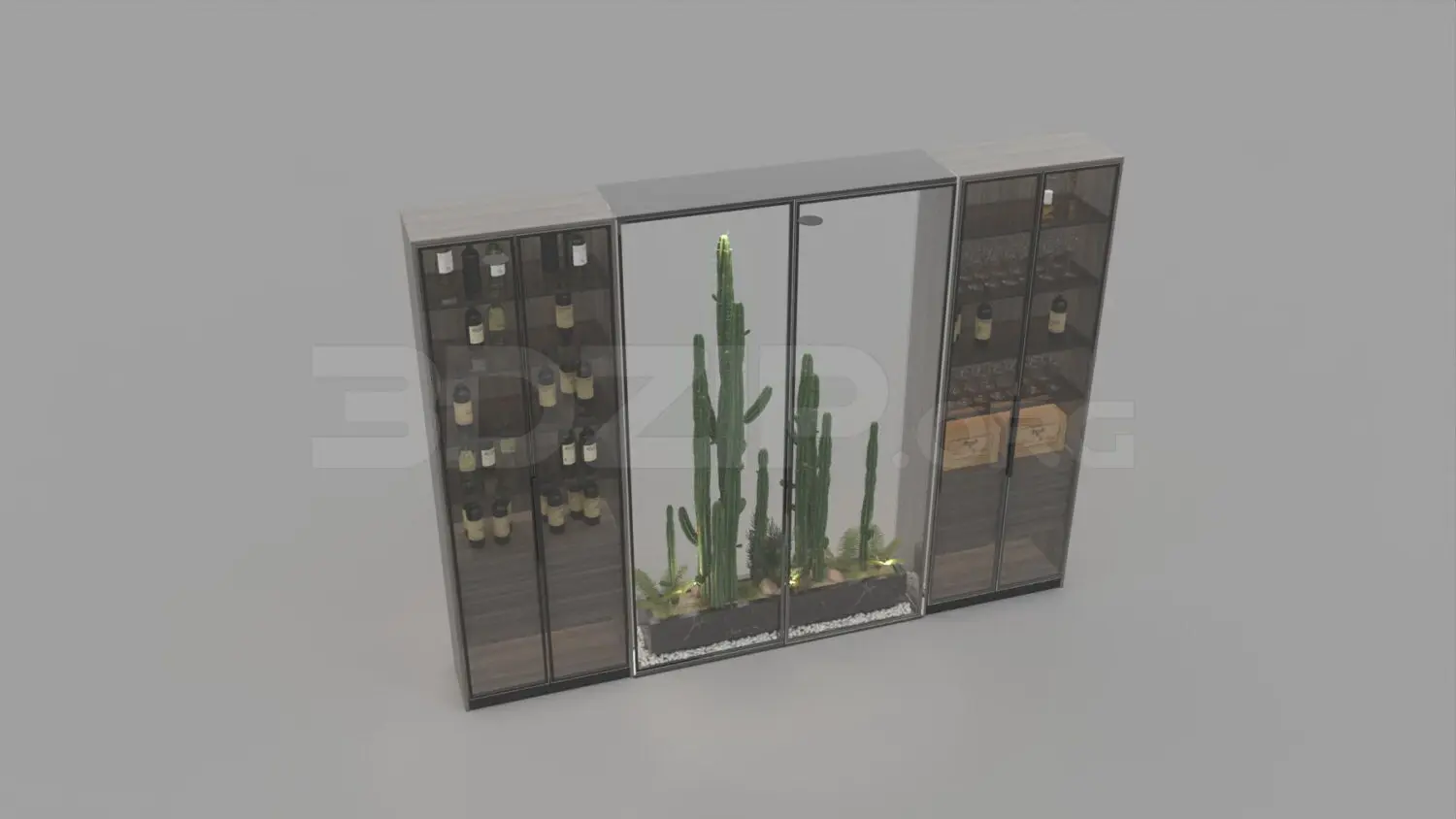 Wine Cabinet — preview 1, by Tran Trung Hieu (3dzip, CC0)