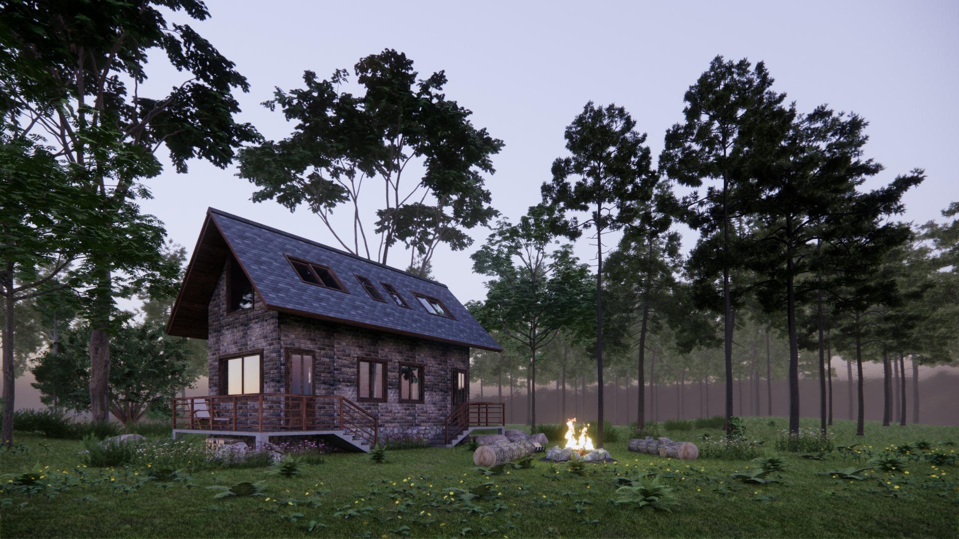 Exterior Bungalow Scene