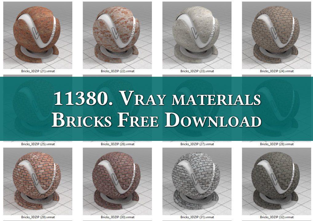 Vray materials Bricks
