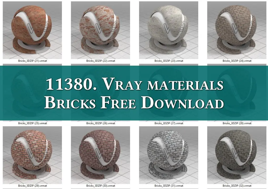 Vray materials Bricks