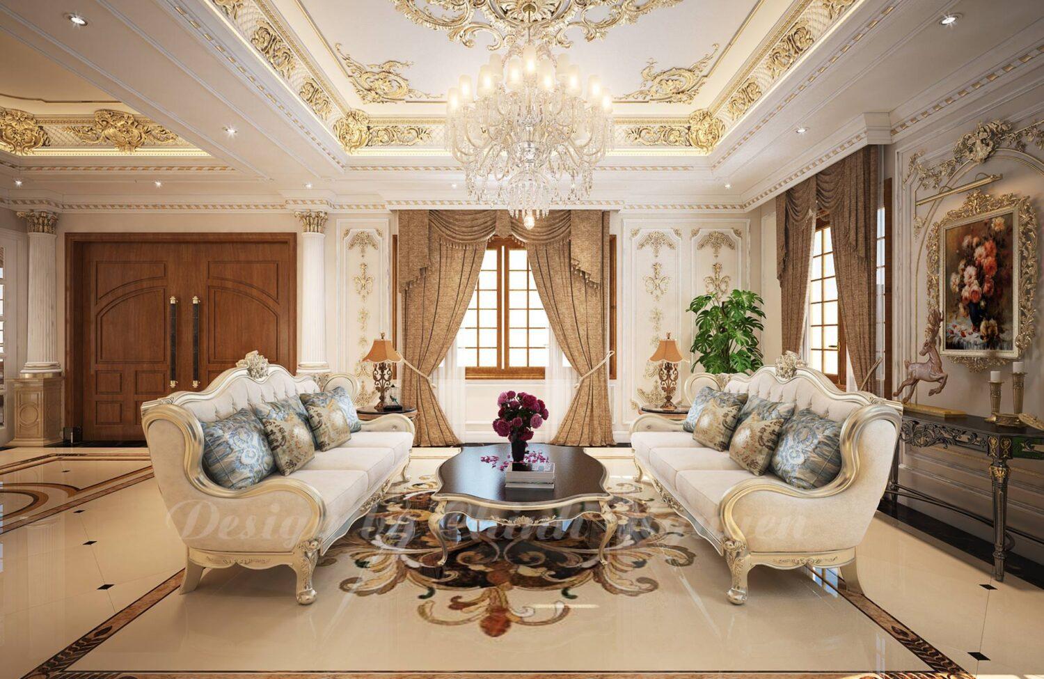 Neoclassical Living Room