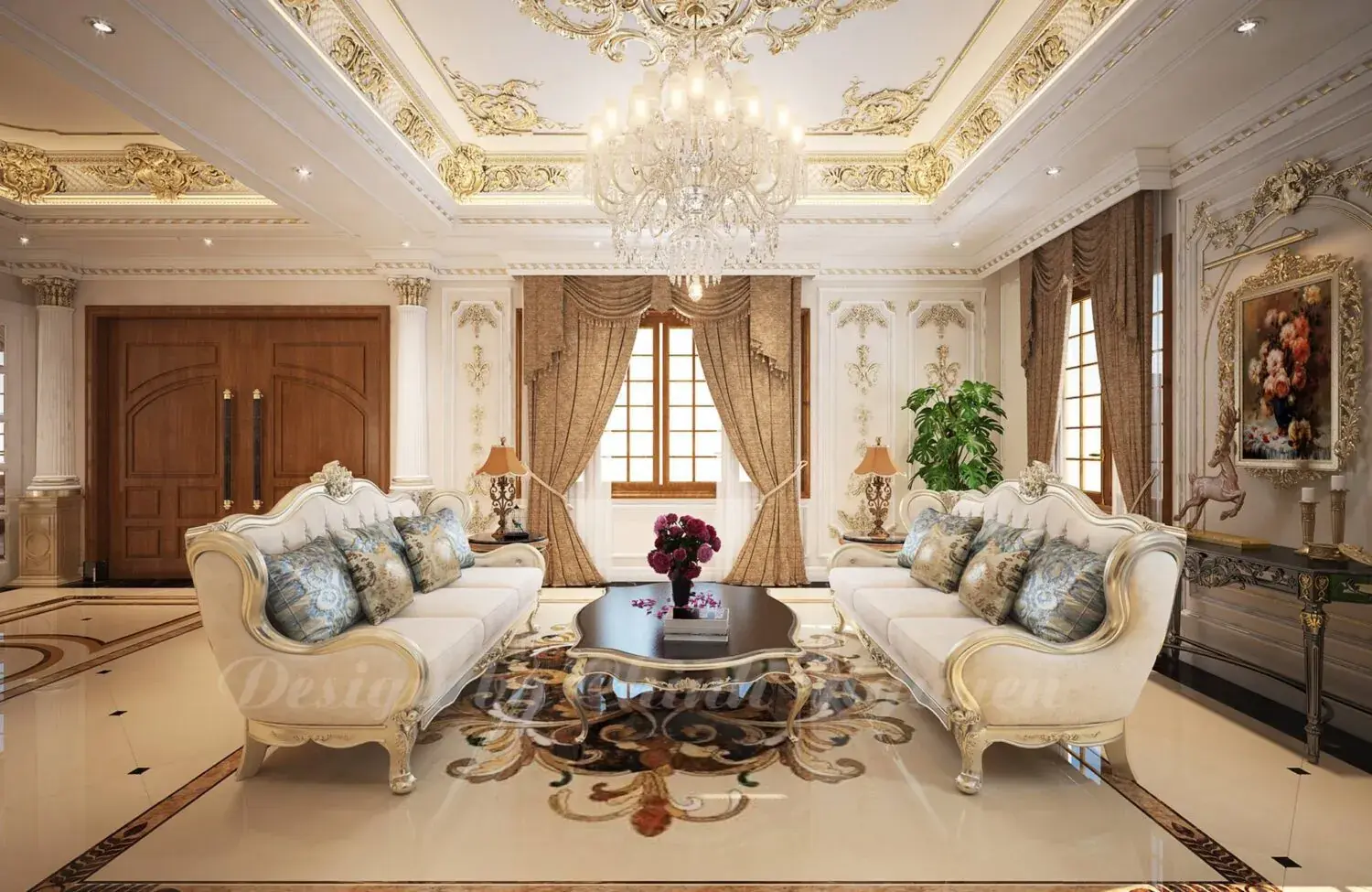 Neoclassical Living Room
