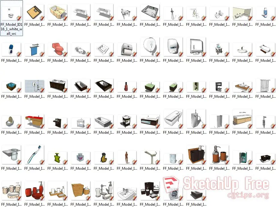 Toilet And Bidet — preview 1 (cgtips)