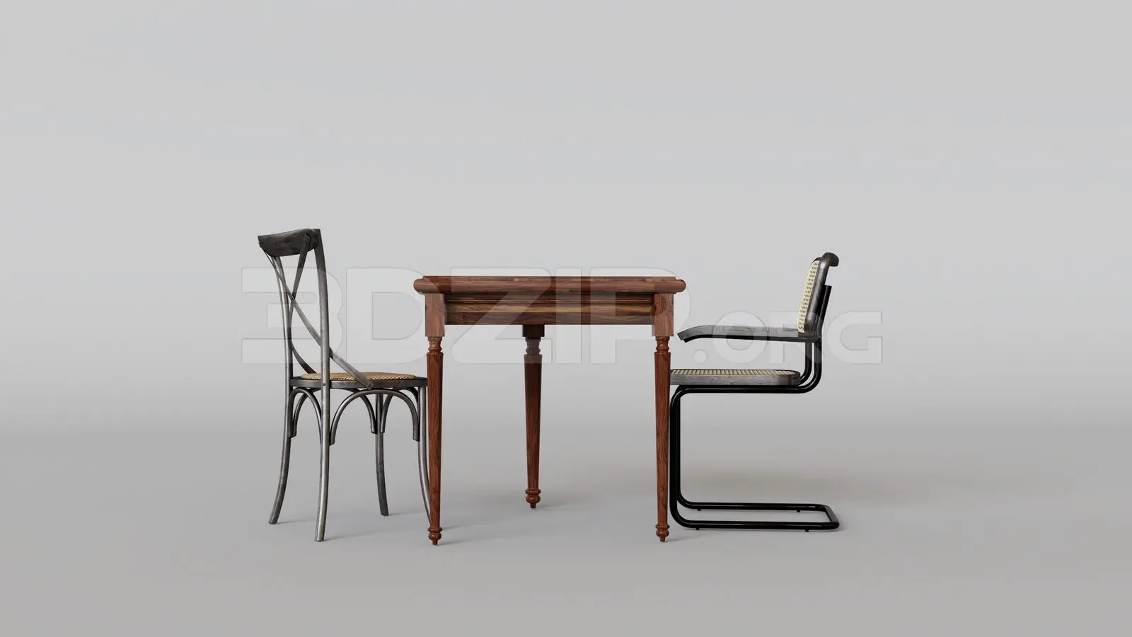 Dining Table And Chair — preview 1 (3dzip)