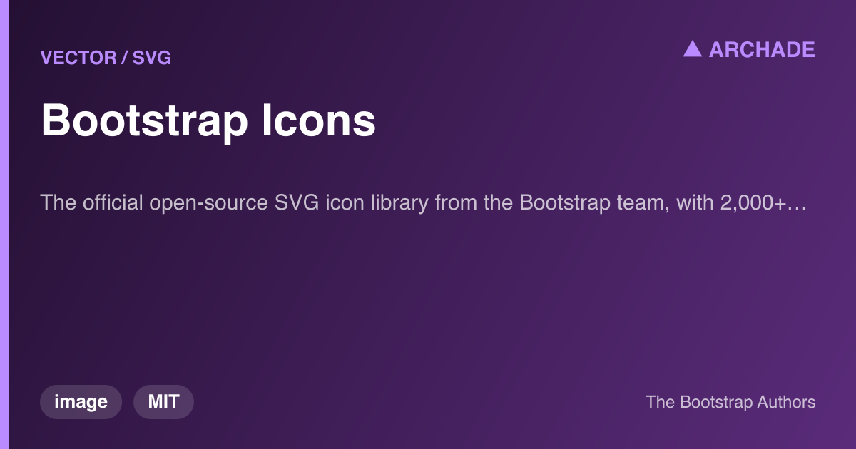 Bootstrap Icons