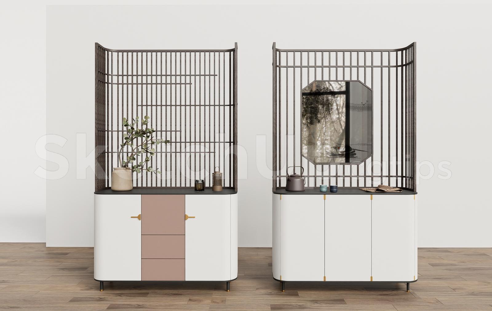Modern Interior Sideboard Furniture with Wooden Partition