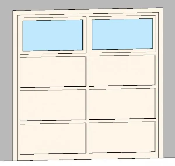 8x8 Garage Door With 8 Panels