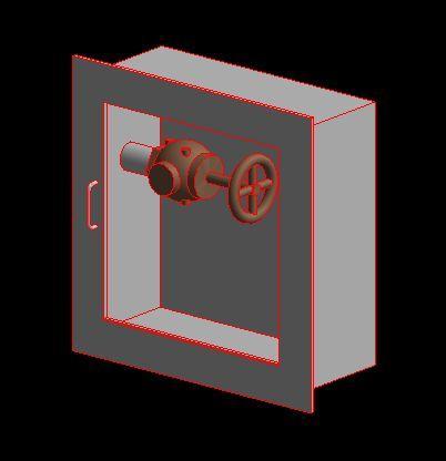 Fire Valve Cabinet Hosted Recessed