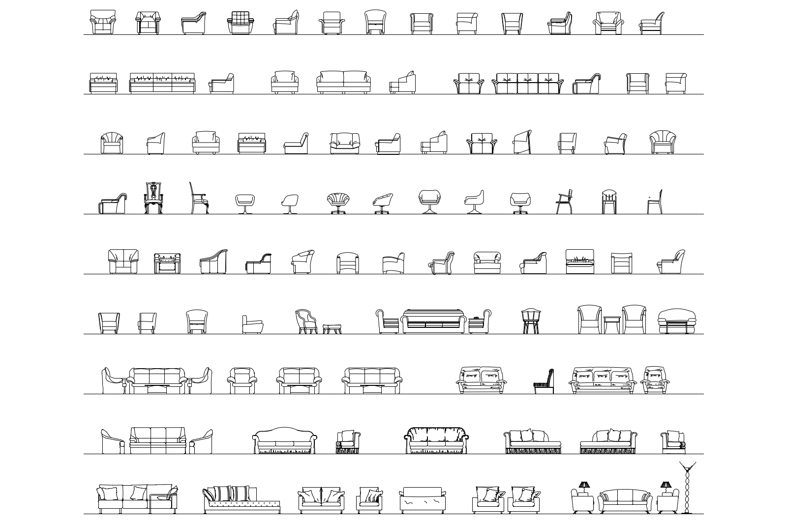 Couches, armchairs