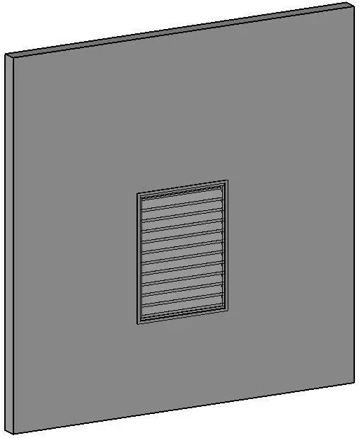 Steel Louver Parametric with screen