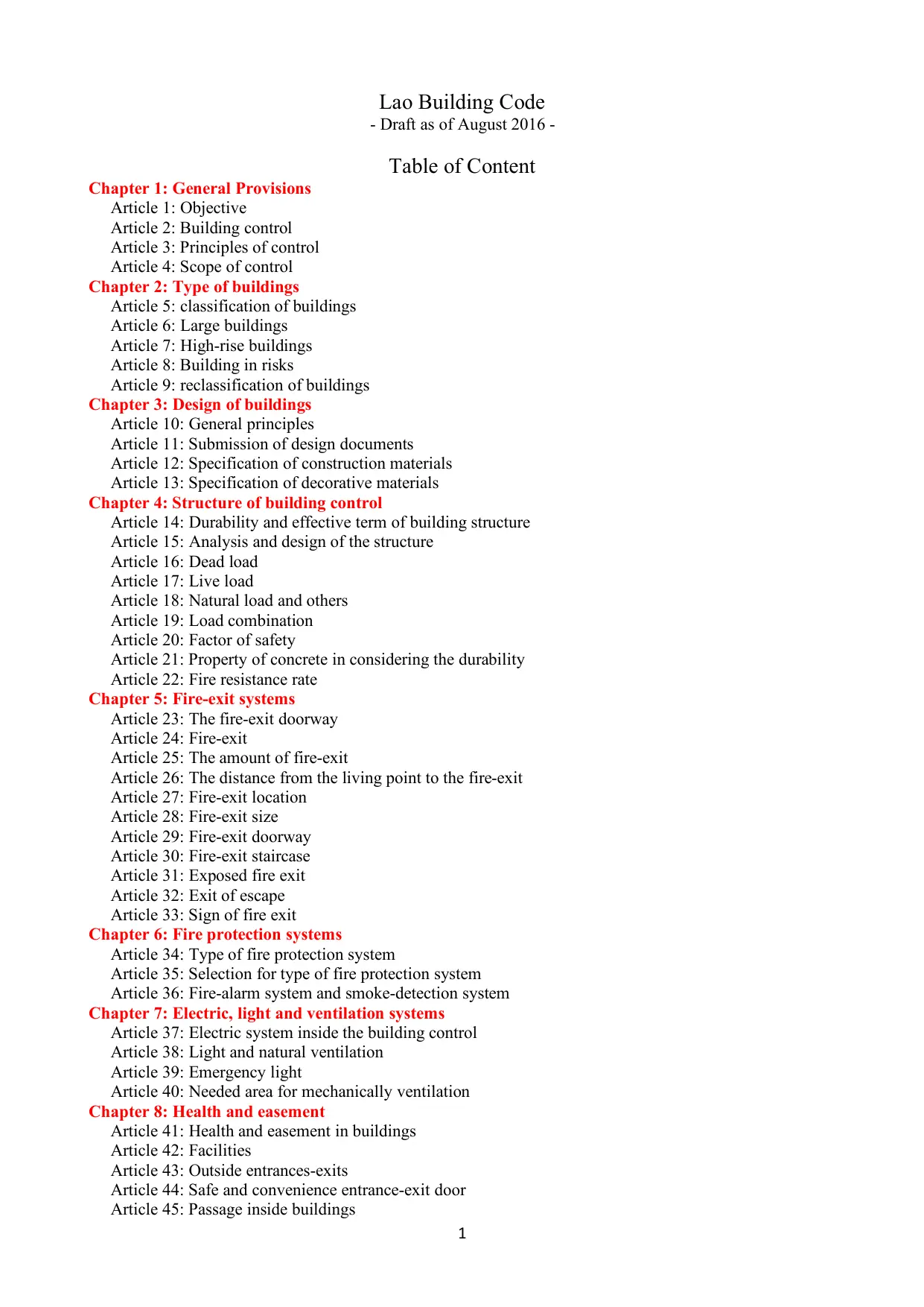 Lao Building Code (2016)