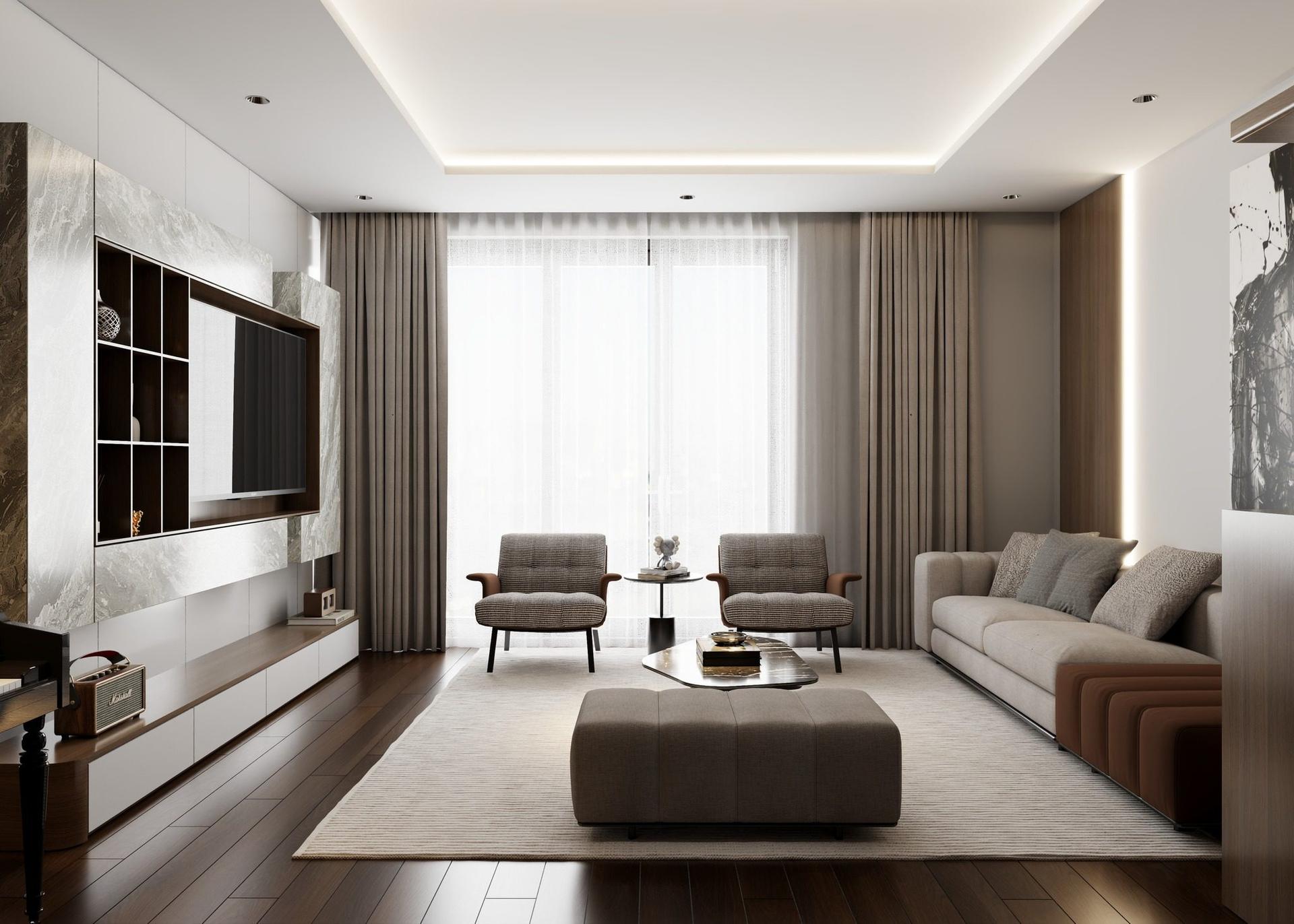 Living Room- Kitchen Interior