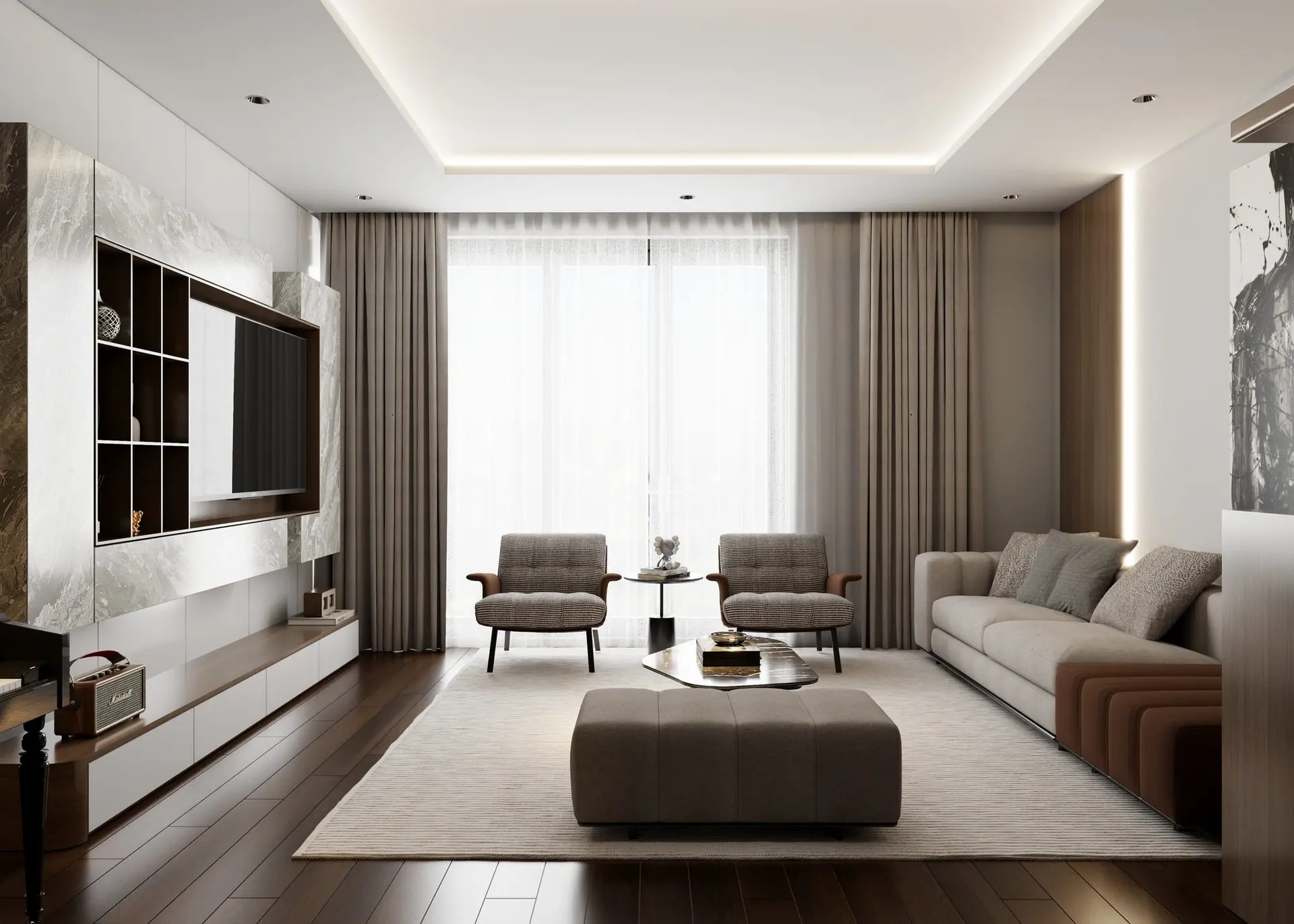 Living Room- Kitchen Interior