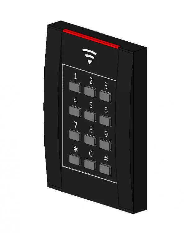 Wireless access security with keypad — preview 1, by ctodal (RevitCity, CC0)