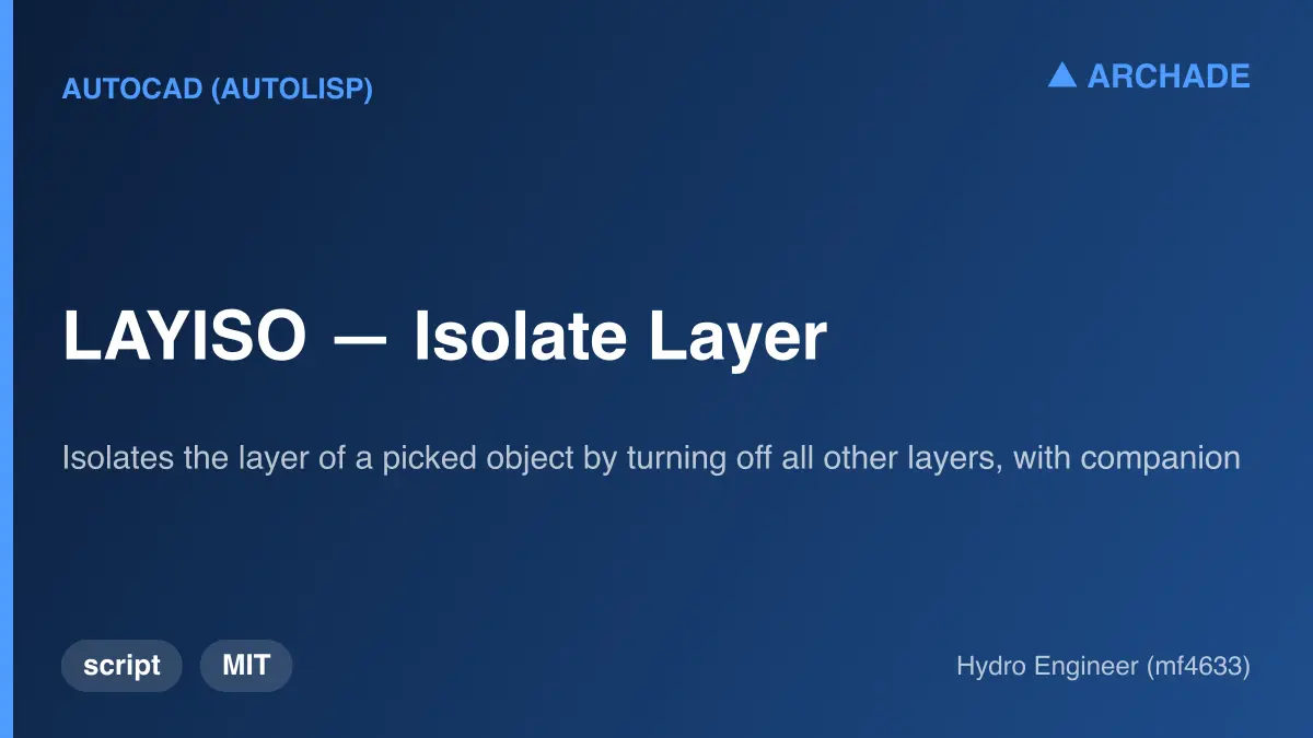 LAYISO — Isolate Layer