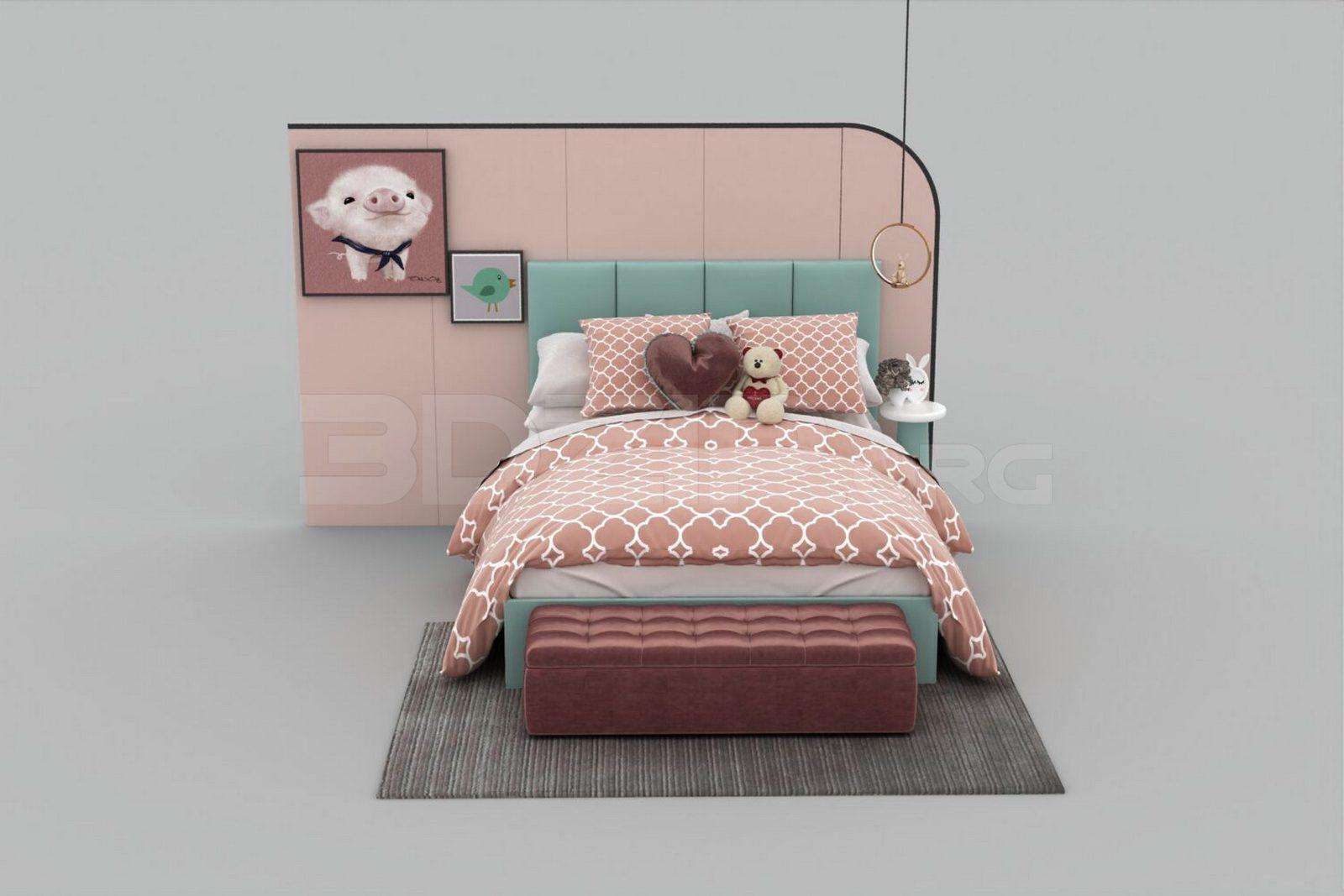 Child Bed — preview 1, by Se Arc (3dzip)
