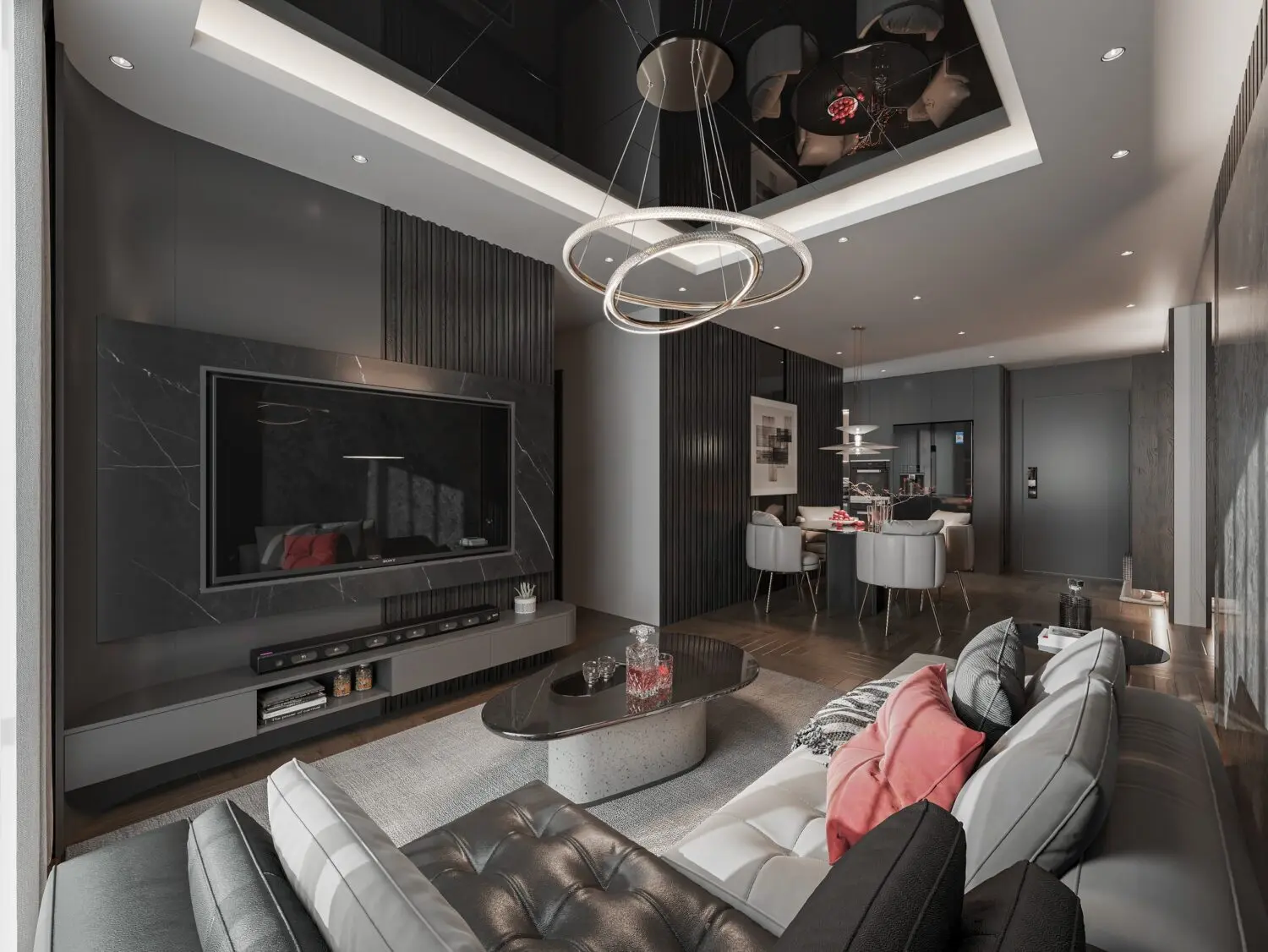 Living Room – Kitchen Interior