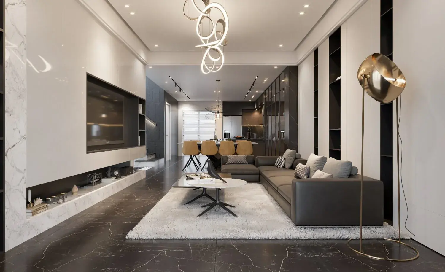Interior Kitchen – Livingroom 310 Scene