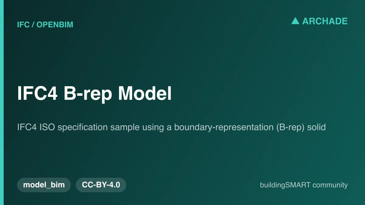 IFC4 B-rep Model