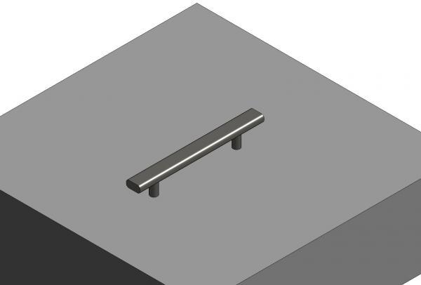 Door pull-vert-flat
