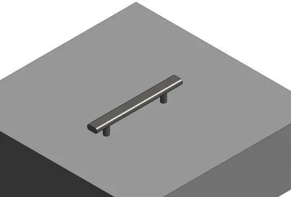 Door pull-vert-flat