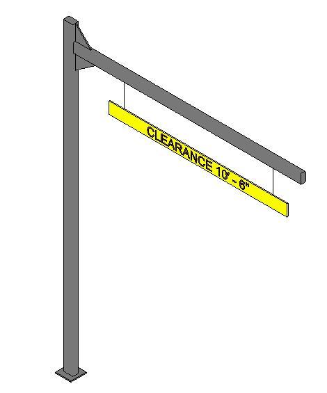 Overhead Clearance Warning Sign