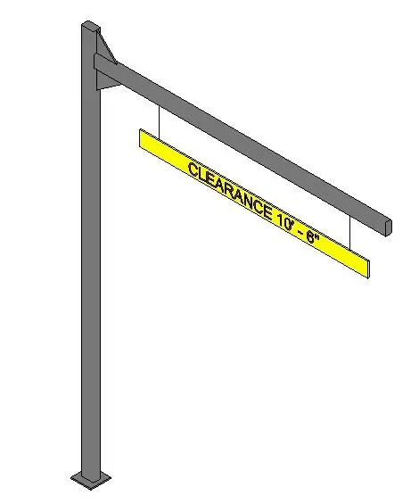 Overhead Clearance Warning Sign