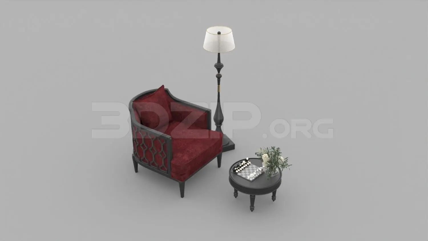 Armchair — preview 1 (3dzip, CC0)