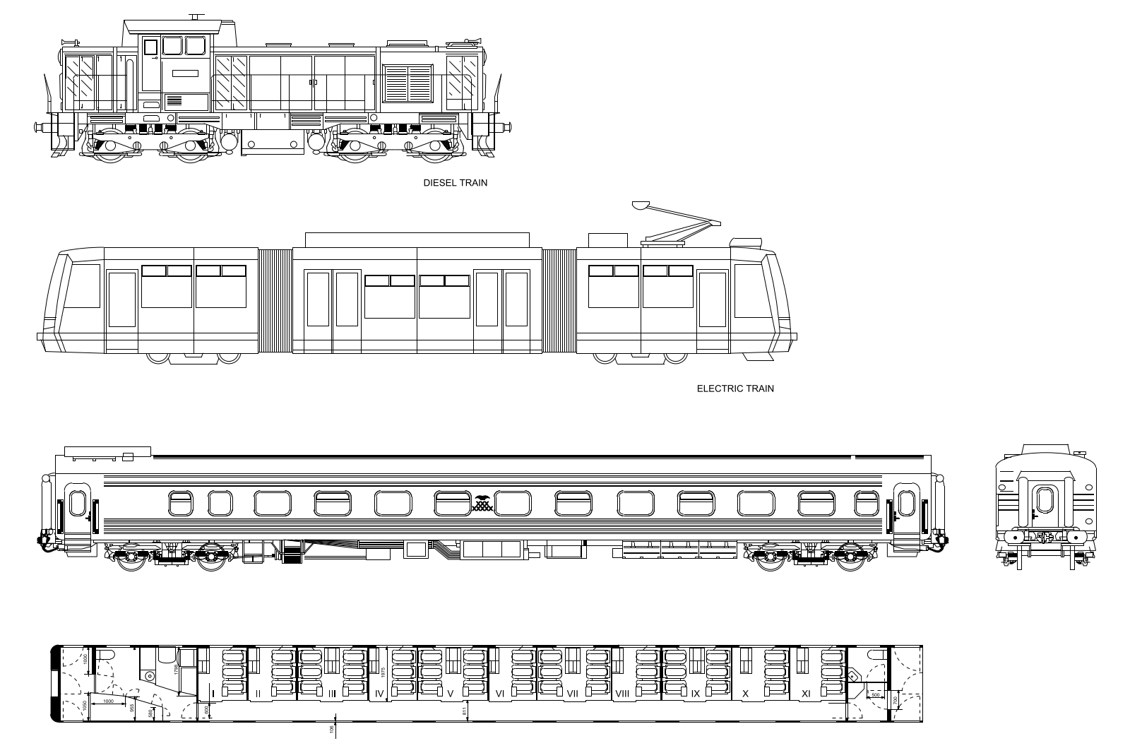 Diesel, Electric train