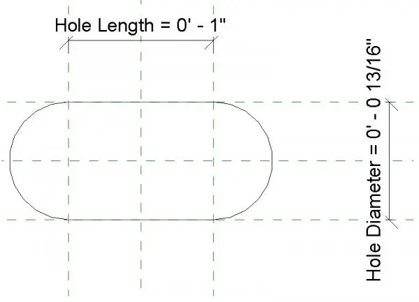 Slotted or Elongated Hole Detail Item — preview 1, by annieruth7 (RevitCity, CC0)