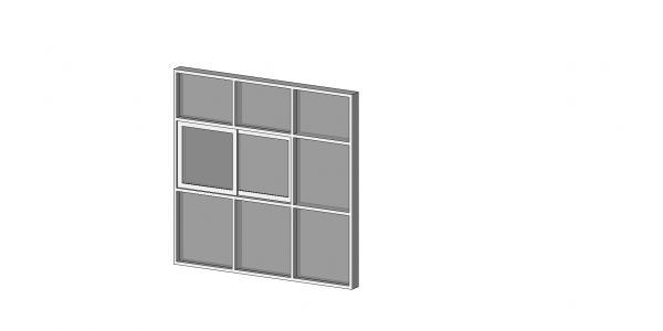 Sliding And Fixed Glass Aluminium Window