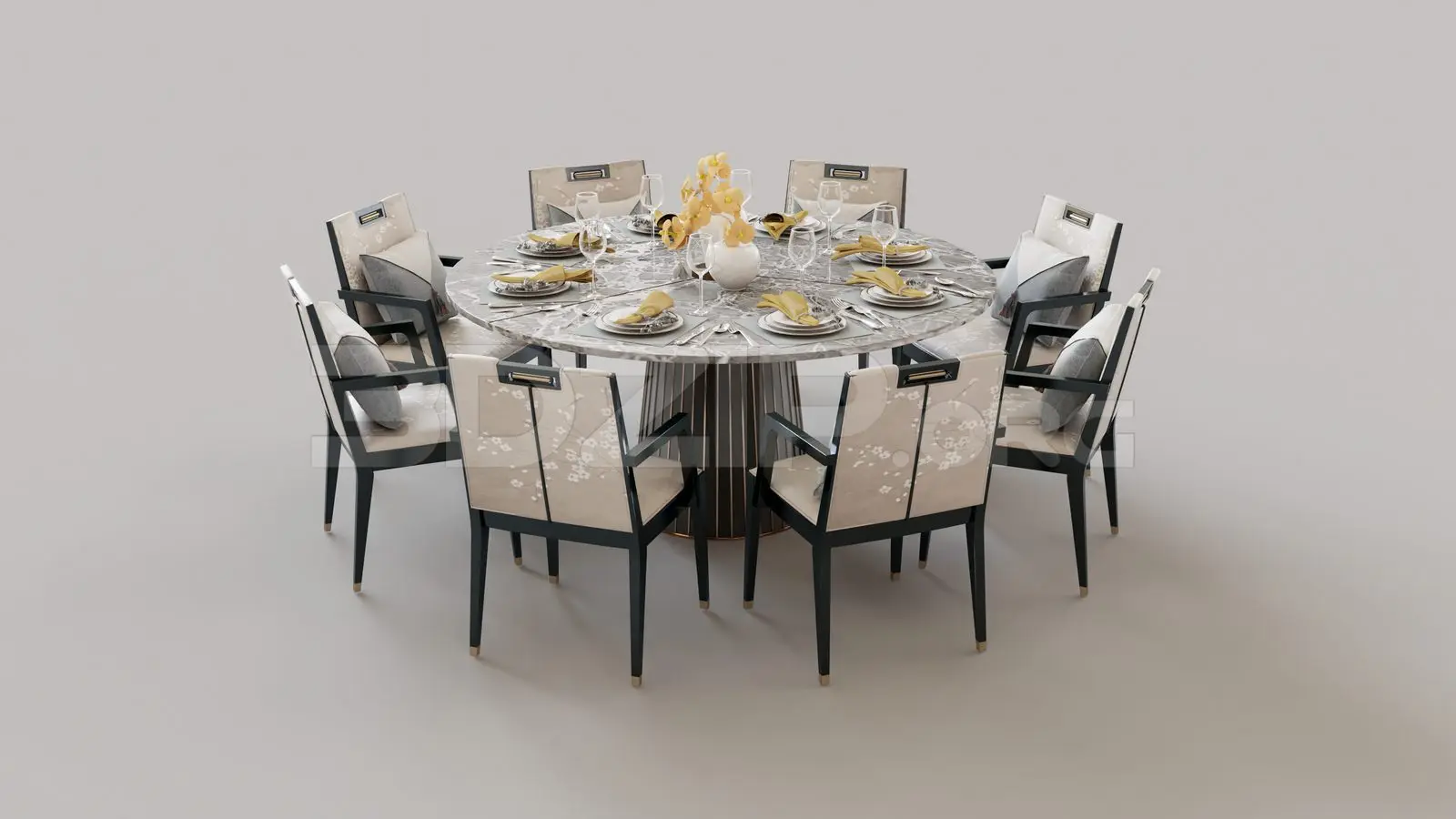 Dining Table And Chair — preview 1 (3dzip, CC0)